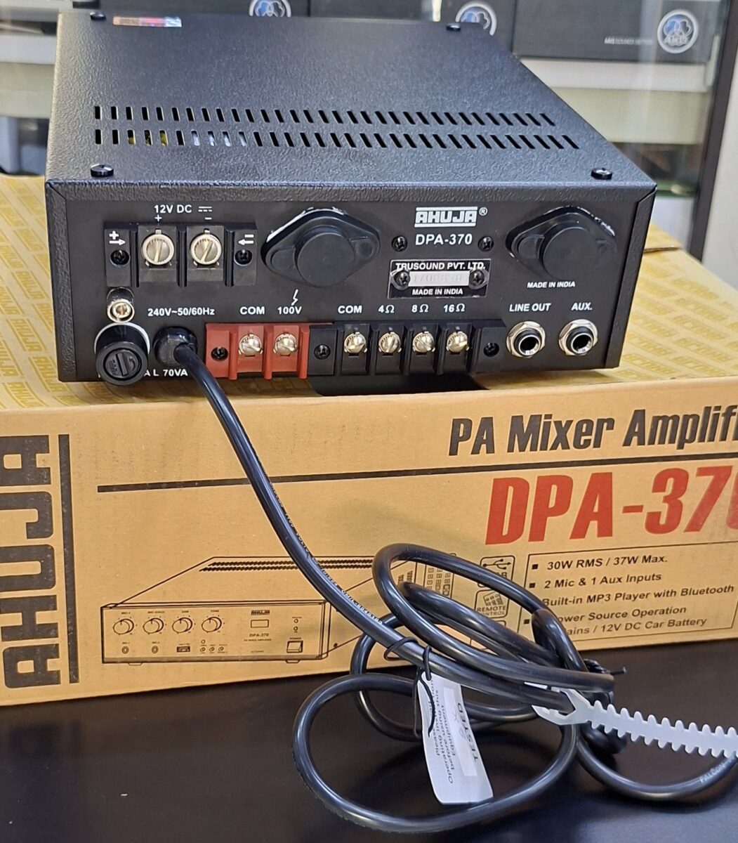 Ahuja DPA-370 30W Bluetooth PA Mixer Amplifier - City Sounds Nairobi