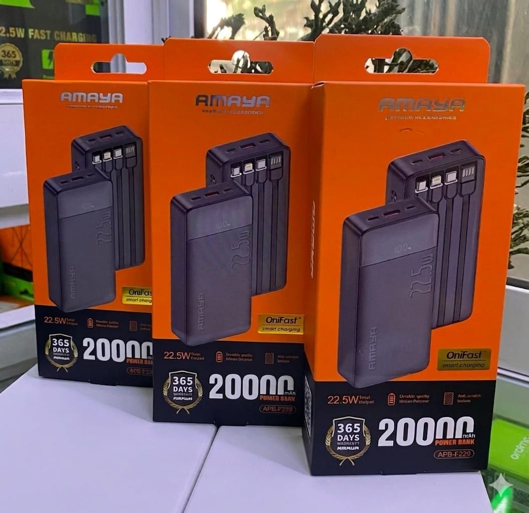 Amaya APB-F229 20000mAh Fast Charging Power Bank - City Sounds Nairobi