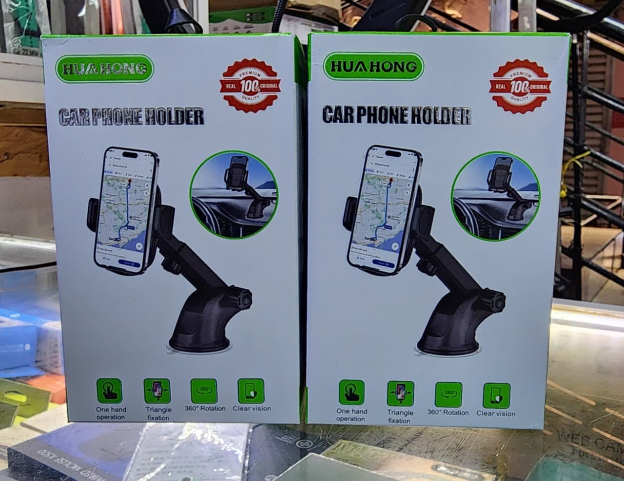 HUA HONG Universal Car Phone Holder - Secure Suction Mount - City Sounds Nairobi