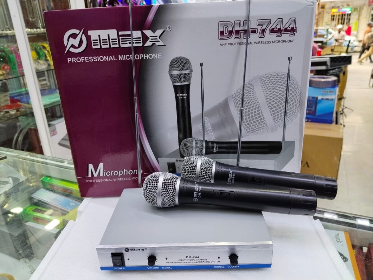 Max DH-744 Dual Wireless Mic System - Professional Audio - City Sounds Nairobi