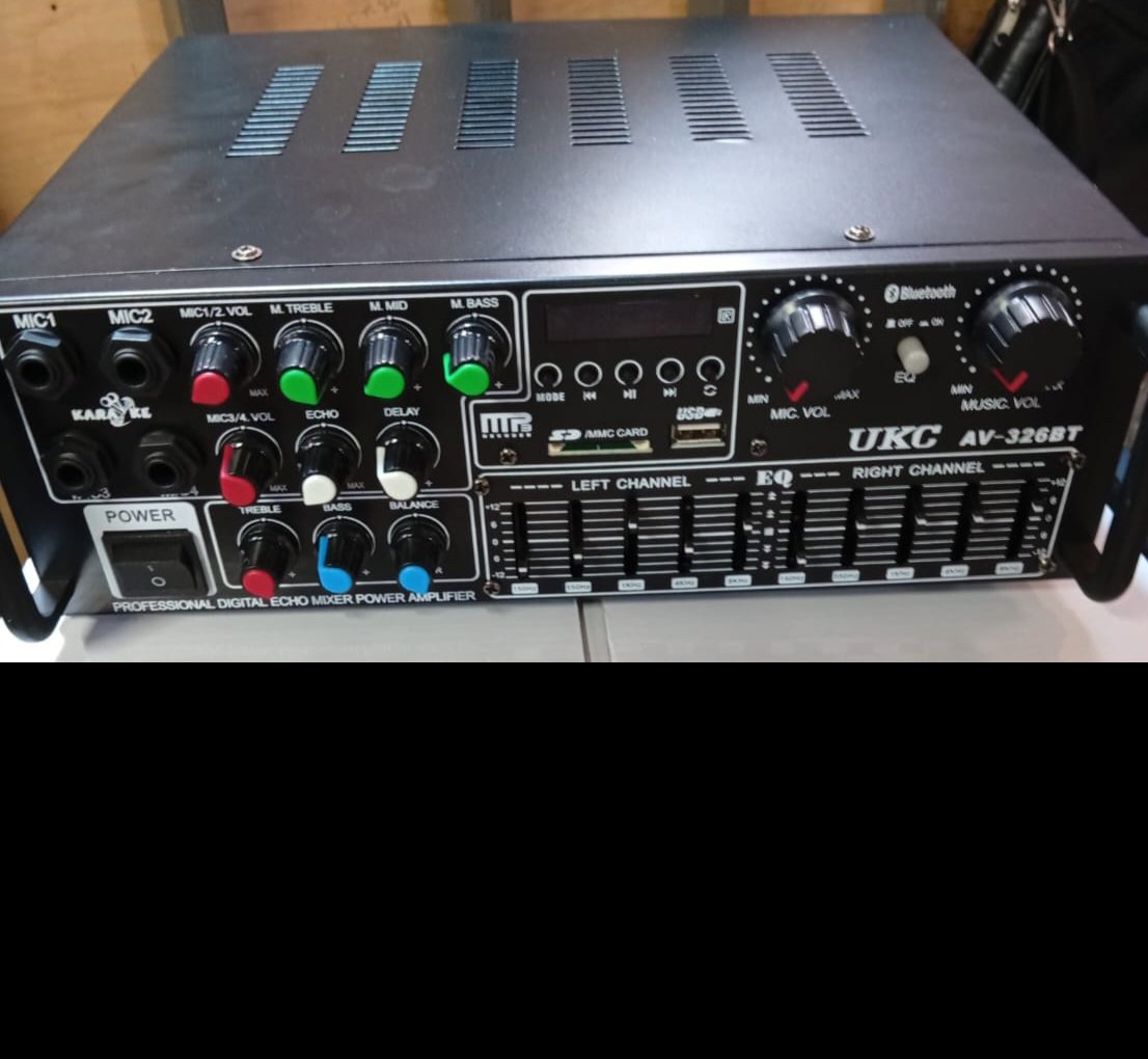 UKC AV-326BT Dual Channel Bluetooth Amplifier with Karaoke Features - City Sounds Nairobi