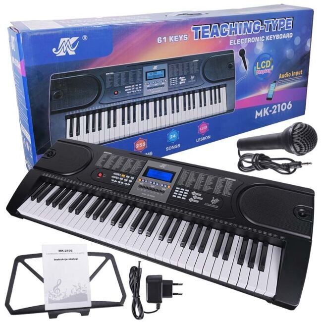 MK-2106 61-Key Teaching Keyboard - Interactive Music Learning - City Sounds Nairobi