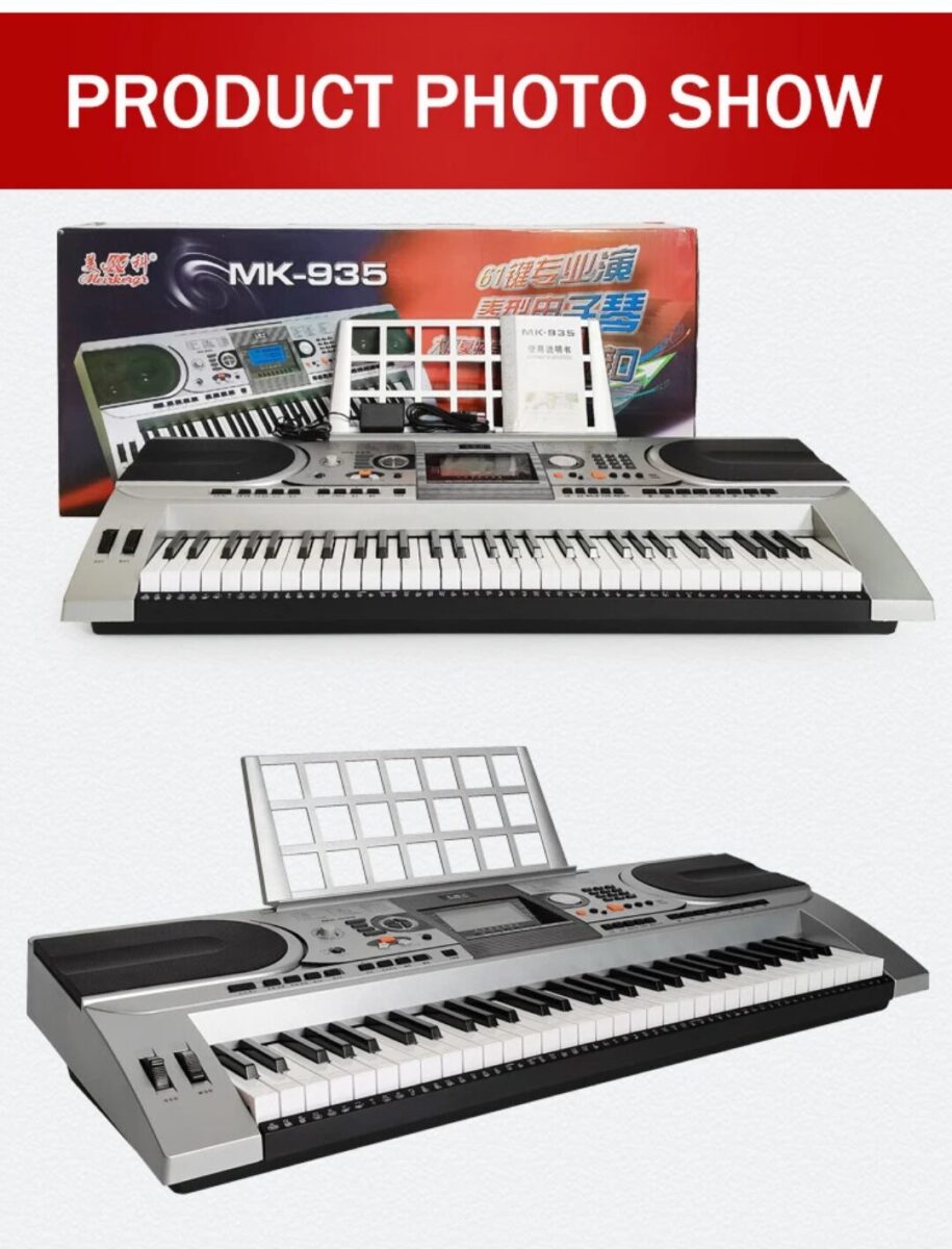 MK-935 Professional 61-Key Electronic Keyboard | Touch Sensitive Piano - City Sounds Nairobi