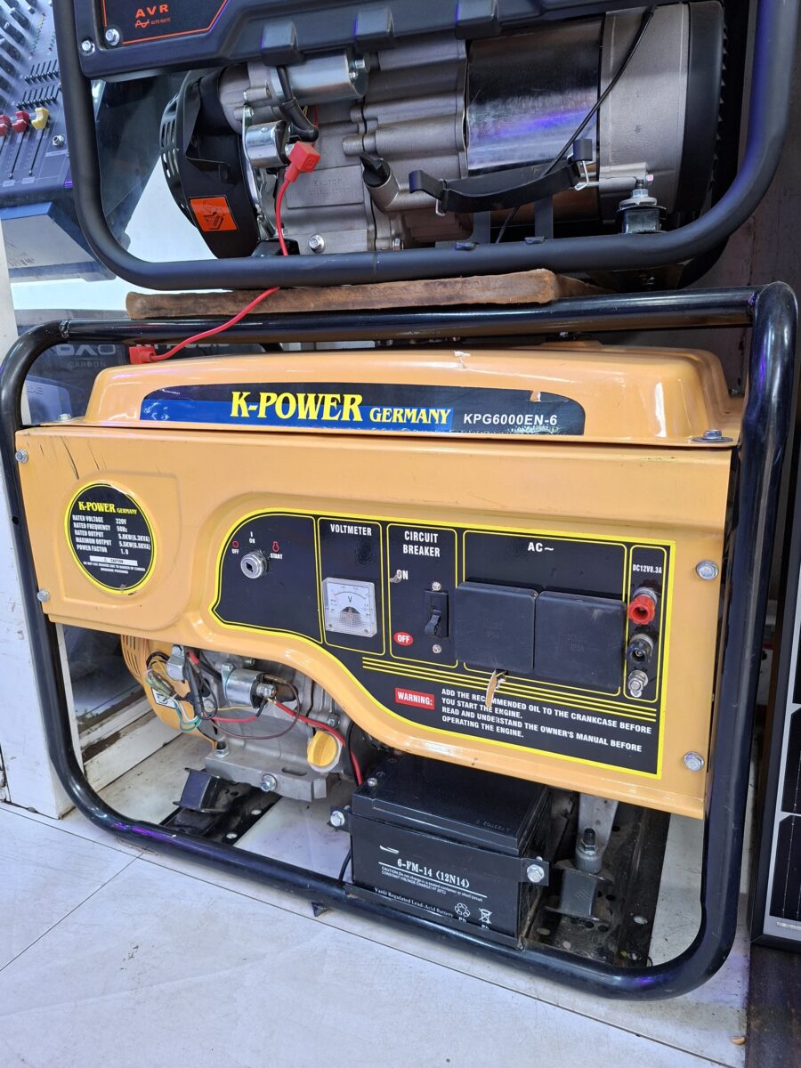 K-Power KPG6000EN-6 Heavy-Duty Petrol Generator 6kW - City Sounds Nairobi
