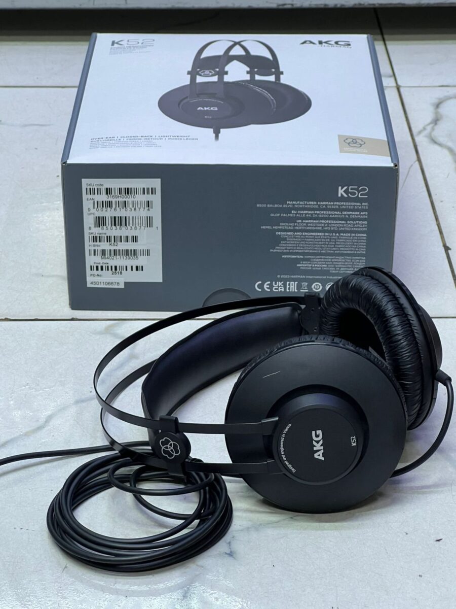 AKG K52 Professional Studio Headphones Black - Mixing & Recording - City Sounds Nairobi