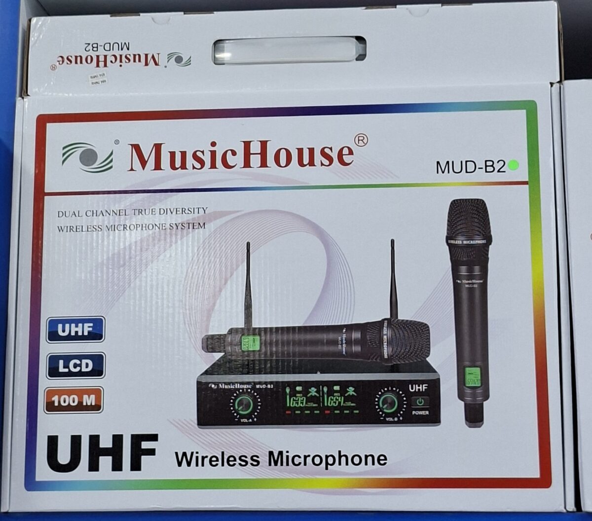 MusicHouse MUD-B2 Professional Dual UHF Wireless Mic - City Sounds Nairobi