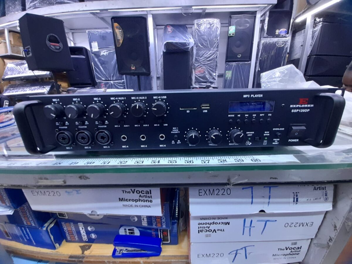 Explorer SSP120DP Dual-Channel PA Mixer Amplifier + MP3 - City Sounds Nairobi