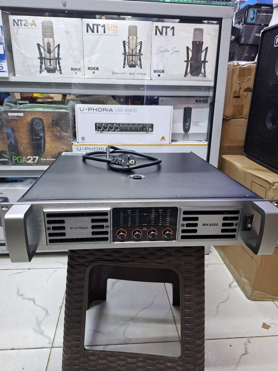 M-Track MK4800 4-Channel Power Amp for Live Events & Venues - City Sounds Nairobi