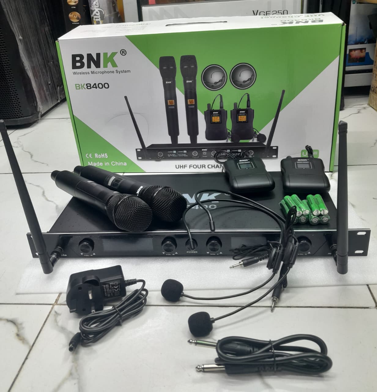 BNK BK8400 4-Channel UHF Wireless Microphone - City Sounds Nairobi