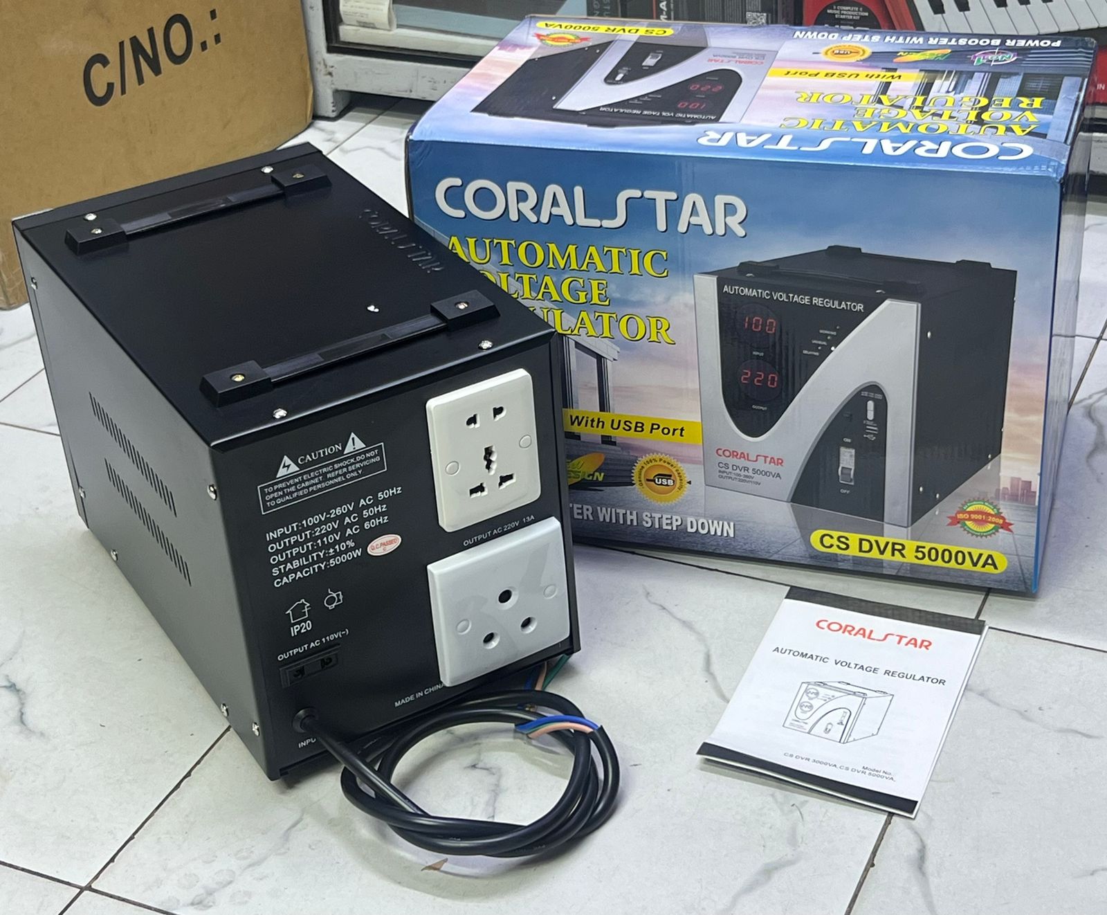 Coralstar CS DVR 5000VA Automatic Voltage Regulator - City Sounds Nairobi