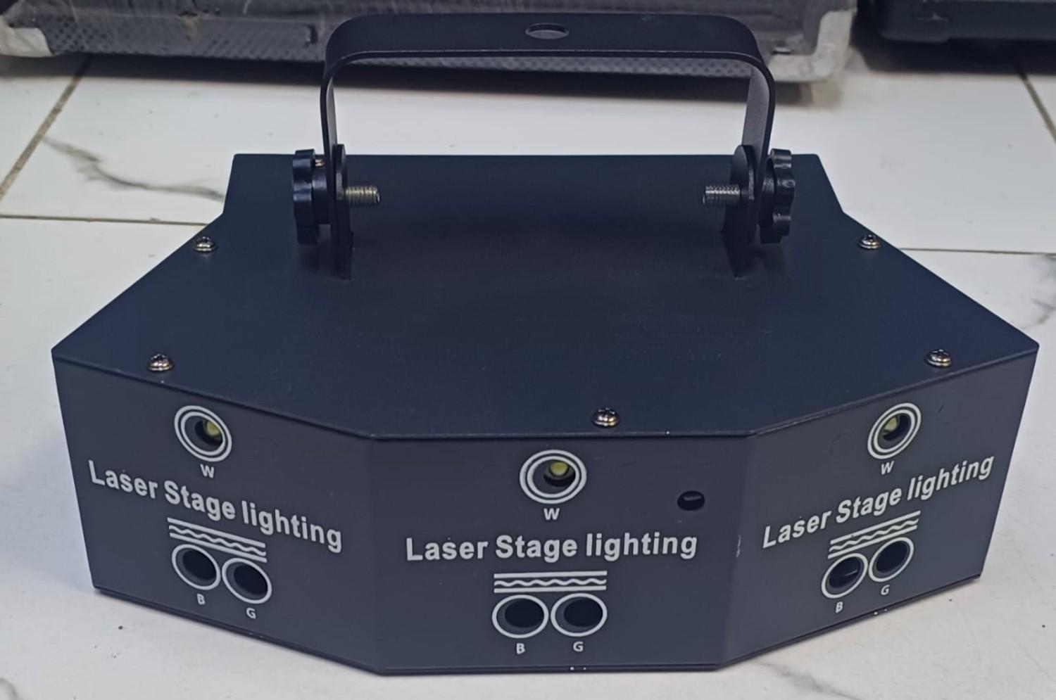 9-Eye Triple-Head Laser Stage Lighting Effect Light - City Sounds Nairobi