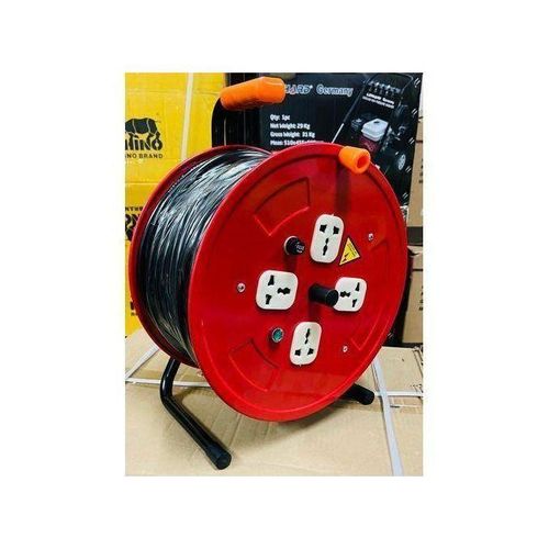 Heavy-Duty 50m Extension Cable Reel – 2.5mm² Wire with 4-Way Sockets - City Sounds Nairobi