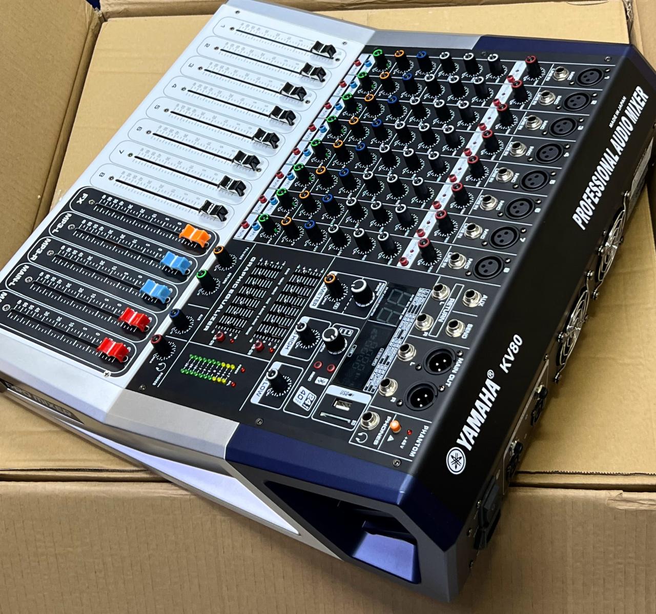 Pro mixer KV 80 8 Channel powered Mixer - City Sounds Nairobi