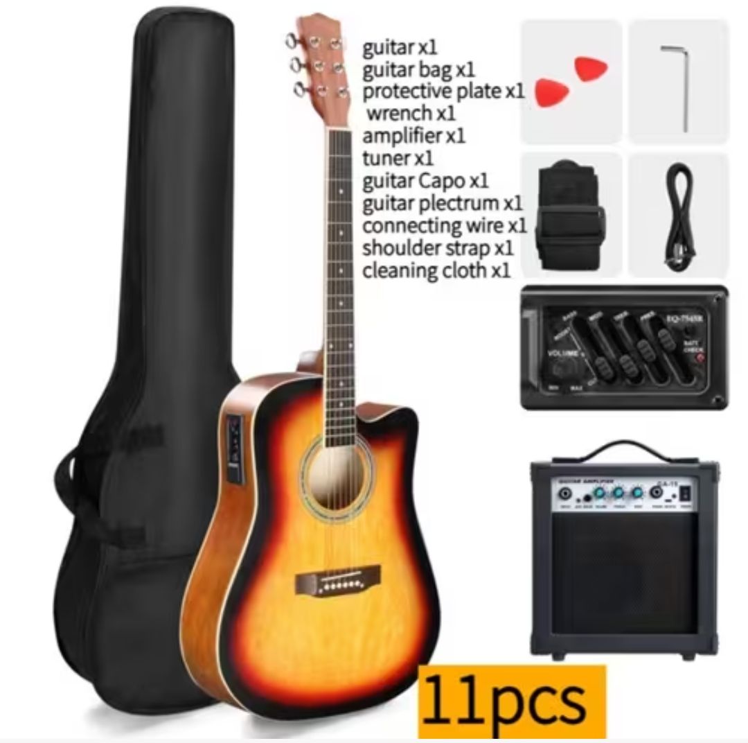 Ibanez 41" Semi-Acoustic Guitar Bundle with Rockstar TG25 Amplifier – 11-Piece Set - City Sounds Nairobi