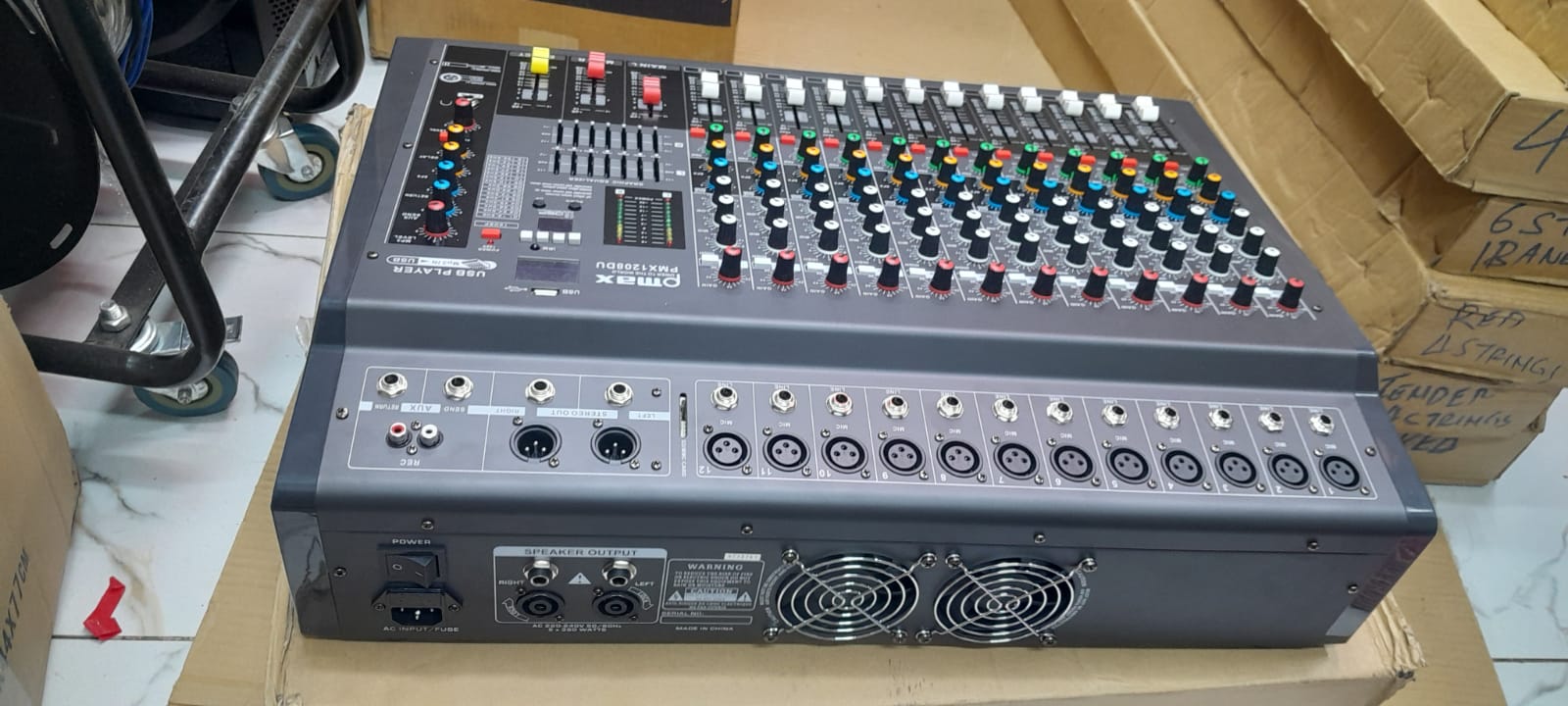 Omax PMU-1200S 12-Channel Powered Mixer - photo 2 - City Sounds Nairobi