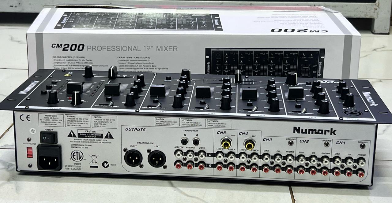 Numark CM200 5-Channel Professional 19" Rackmount DJ Mixer - photo 2 - City Sounds Nairobi