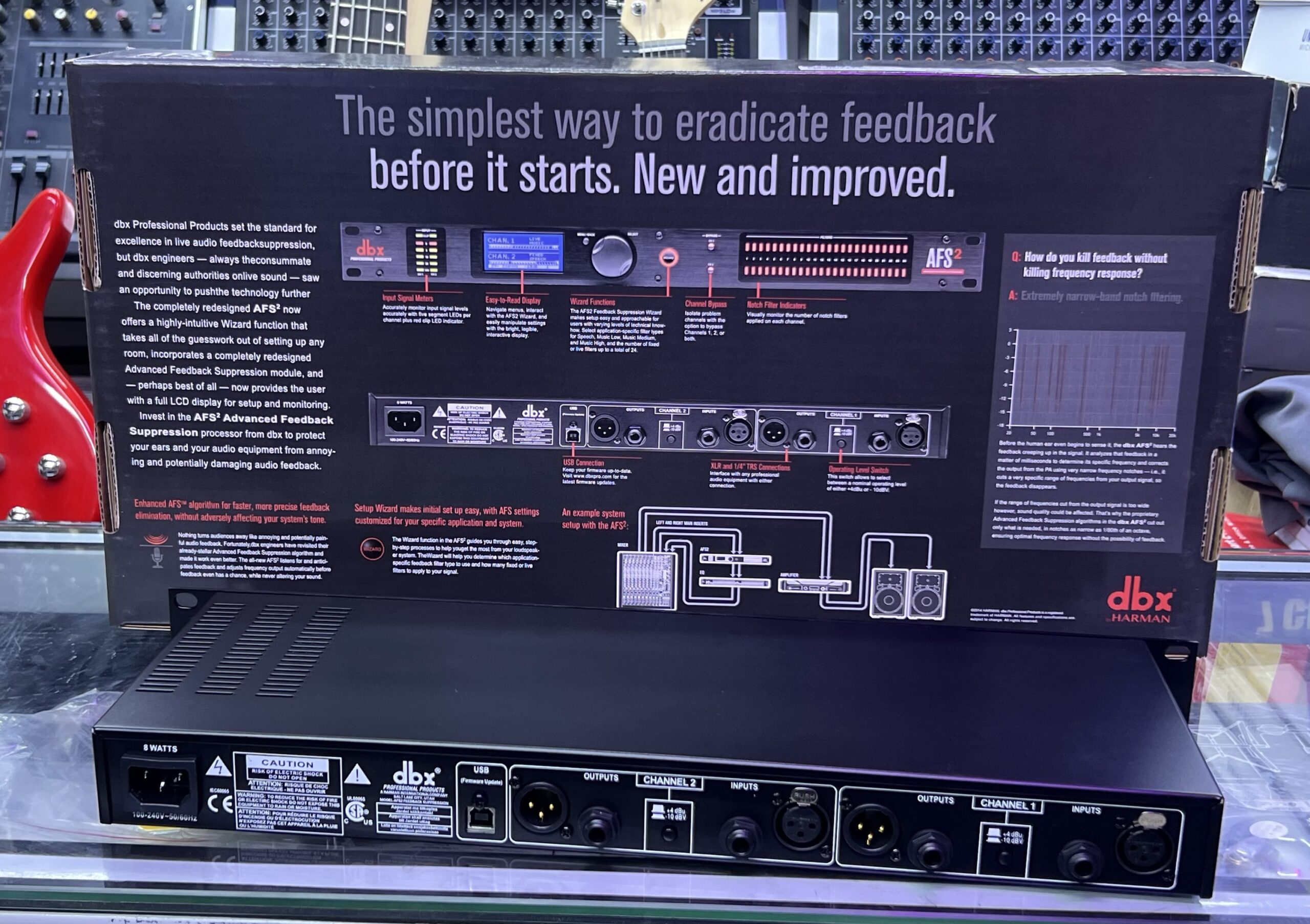 dbx AFS2 Dual-Channel Advanced Feedback Suppression Processor - photo 2 - City Sounds Nairobi