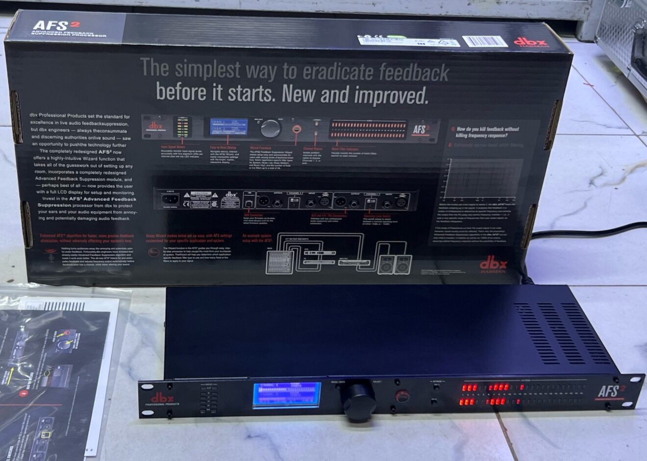 dbx AFS2 Dual-Channel Advanced Feedback Suppression Processor - photo 3 - City Sounds Nairobi