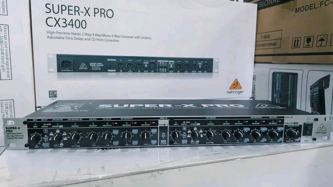 Behringer Super-X Pro Cx3400 High Precision Stereo-2 Way Crossover With Limiter - photo 2 - City Sounds Nairobi