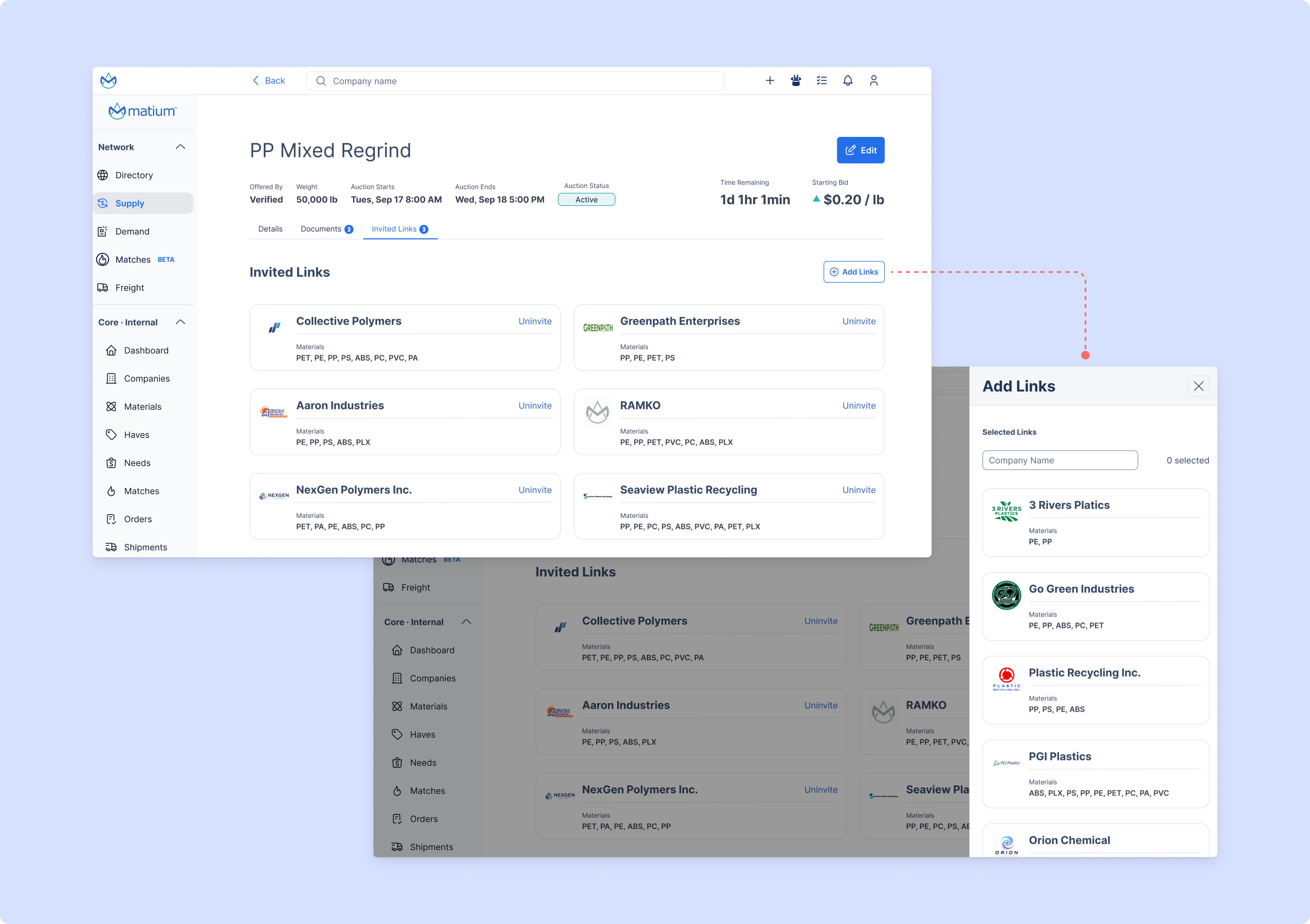 Adding or removing bidders