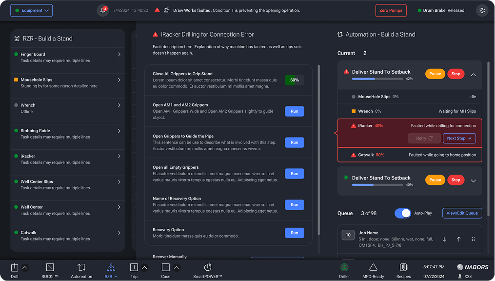RZR Automation Recovery — Dark Mode