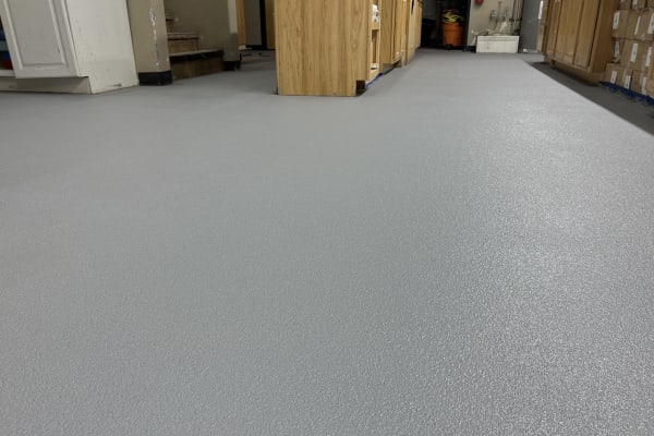 Commercial epoxy quartz floor Colorado Springs brewery