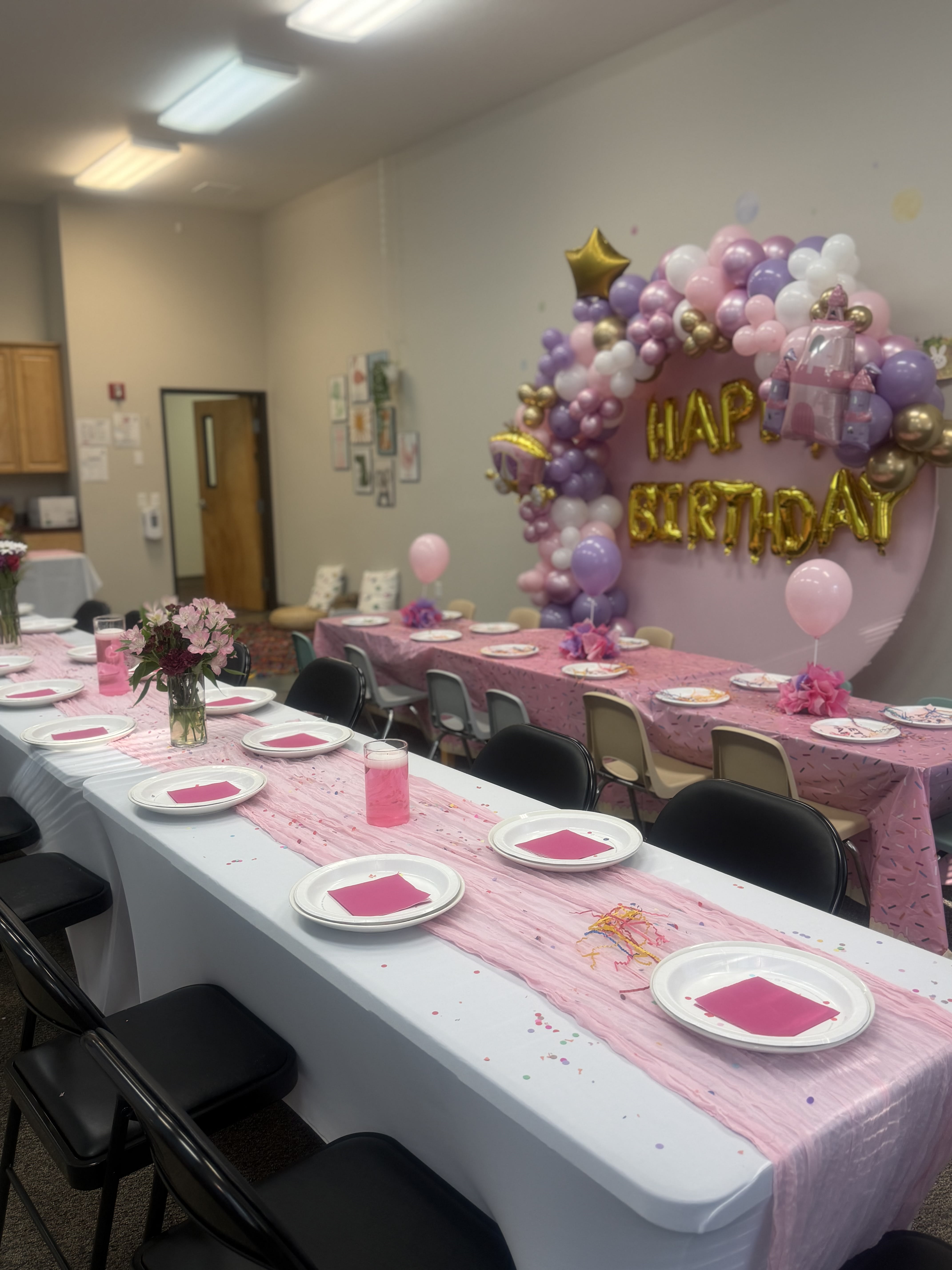 VIP celebration setup