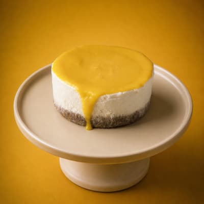 Mango Cheesecake eggless cheesecake