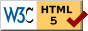 Valid HTML 5 88x31 Badge