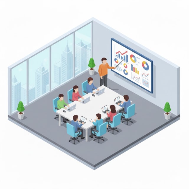 Revenue strategy and analytics illustration