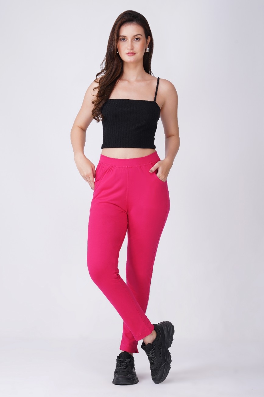 Curve Fit Cotton Rani Kurti Pants