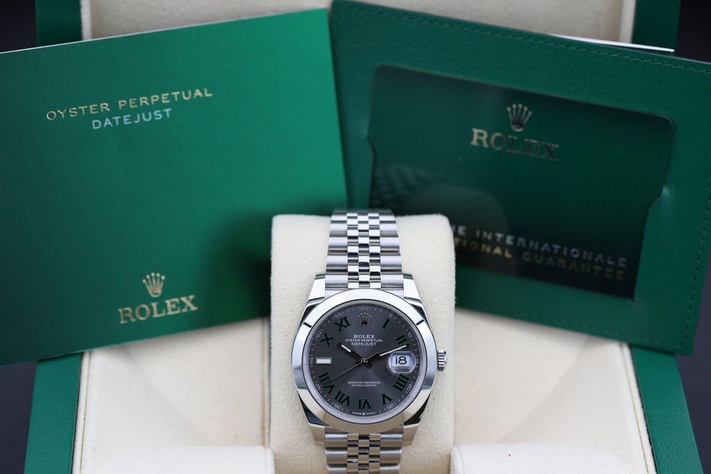 ROLEX DATEJUST 126300 (WIMBLEDON 41MM) 2024 preview 3