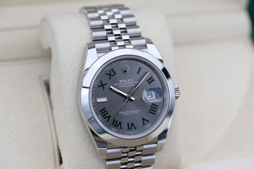 ROLEX DATEJUST 126300 (WIMBLEDON 41MM) 2024 preview 4