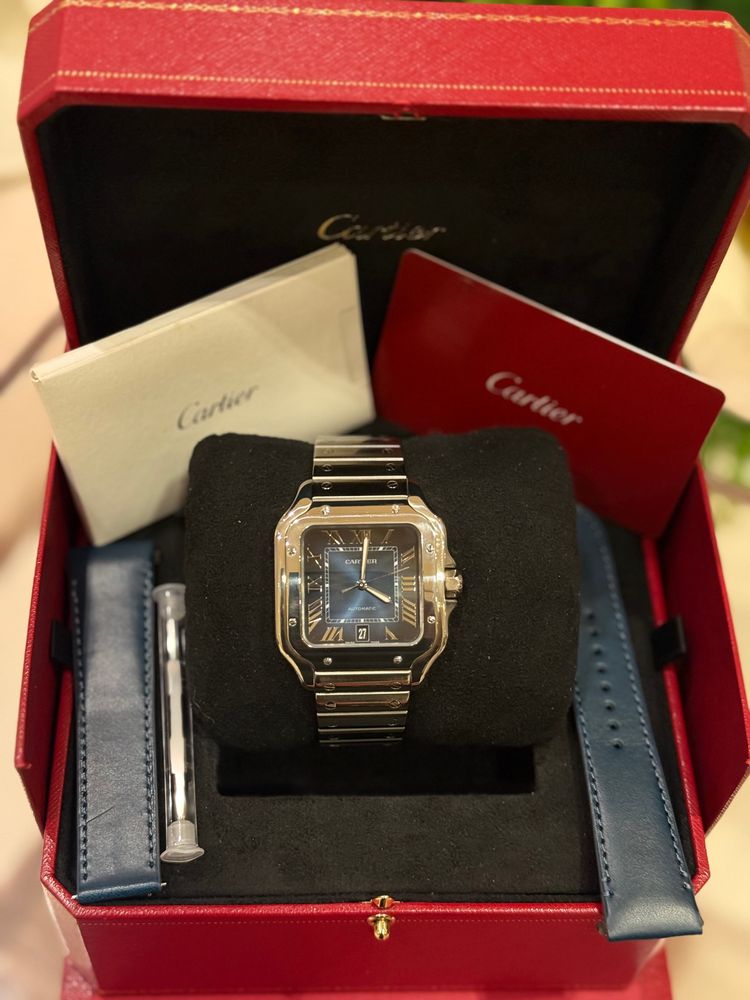 SANTOS DE CARTIER WSSA0030 (BLUE LARGE) 2022 preview 2