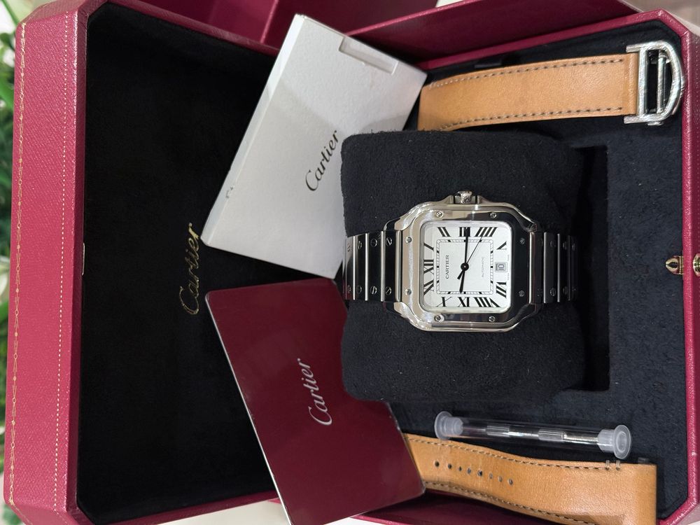 SANTOS DE CARTIER WSSA0018 (LARGE WHITE) 2023 preview 2