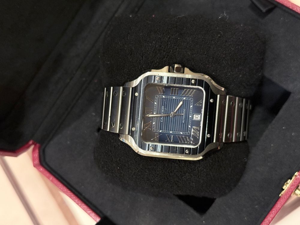 SANTOS DE CARTIER WSSA0048 (PVD BLUE LARGE) 2023