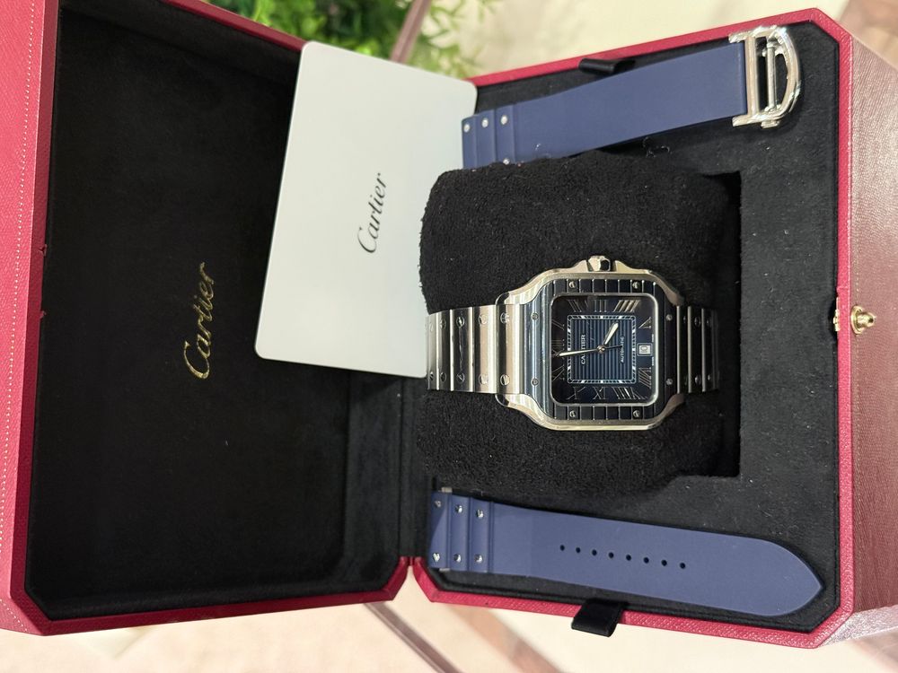 SANTOS DE CARTIER WSSA0048 (PVD BLUE LARGE) 2023 preview 2