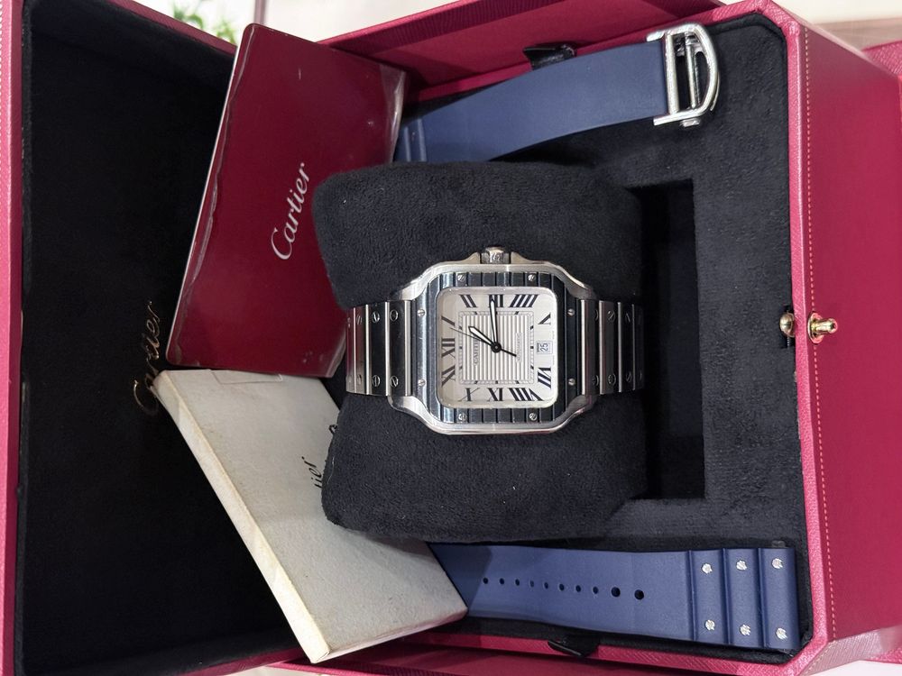 SANTOS DE CARTIER WSSA0046 (LARGE PVD WHITE) 2022 preview 2