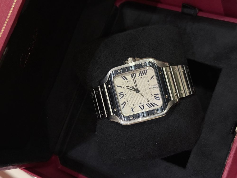 SANTOS DE CARTIER WSSA0046 (LARGE PVD WHITE) 2022