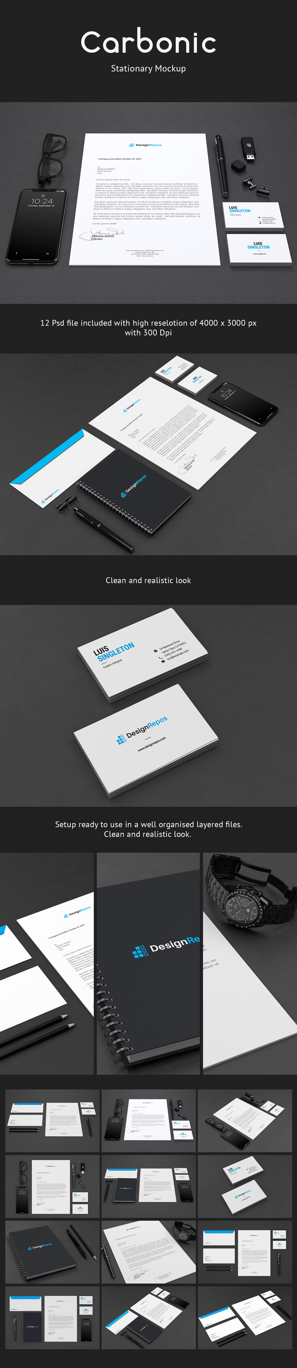 stationary mockup