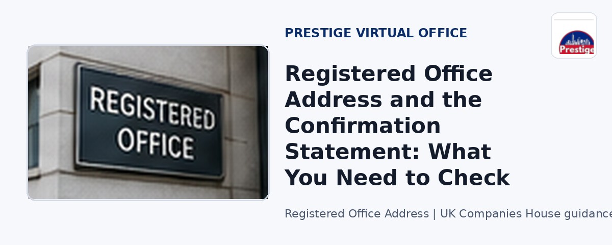 Registered Office Address and the Confirmation Statement: What You Need to Check
