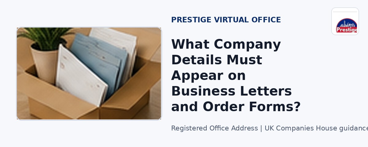 What Company Details Must Appear on Business Letters and Order Forms?