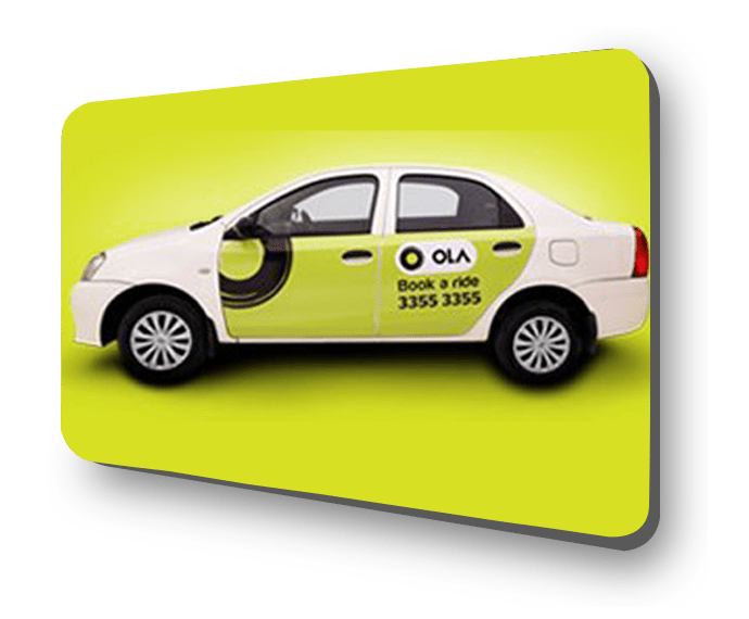 Ola Cab Advertising Best Rates for Cab Branding in Bangalore