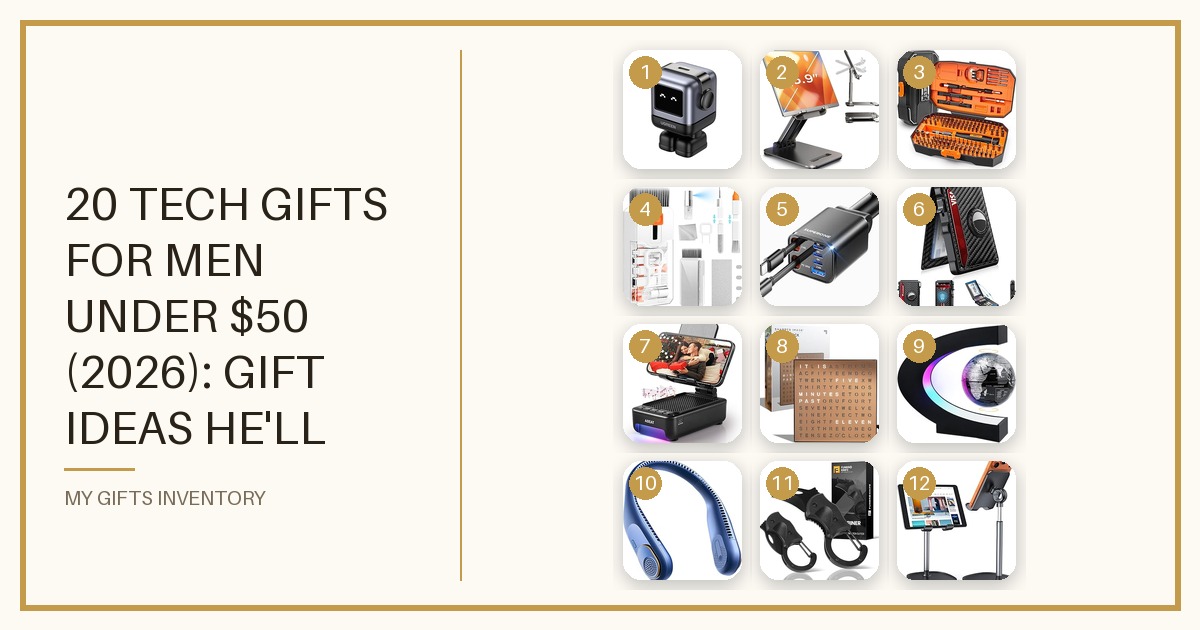 20 Tech Gifts for Men Under $50 (2026): Gift Ideas He'll Actually Use