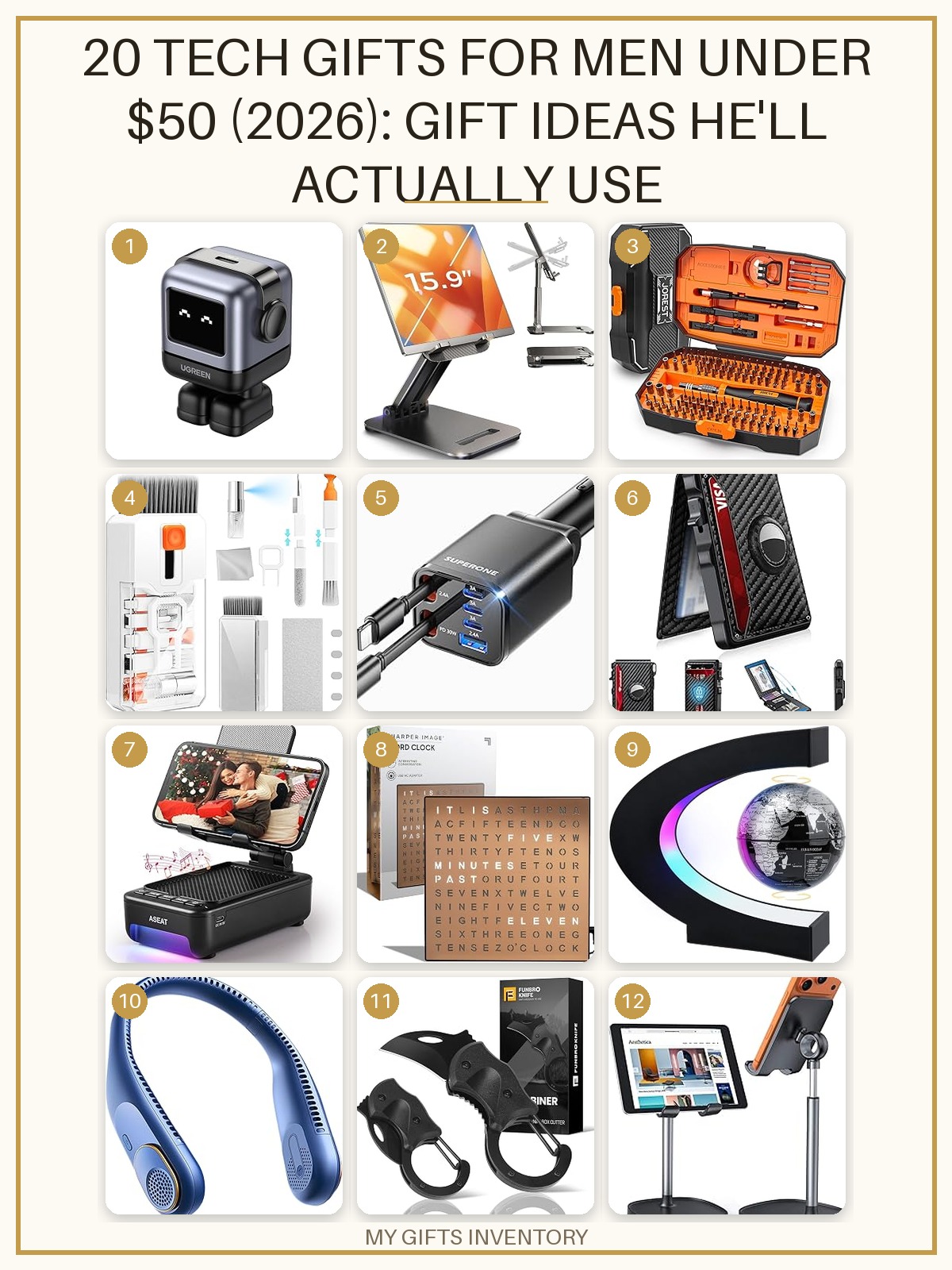 20 Tech Gifts for Men Under $50 (2026): Gift Ideas He'll Actually Use