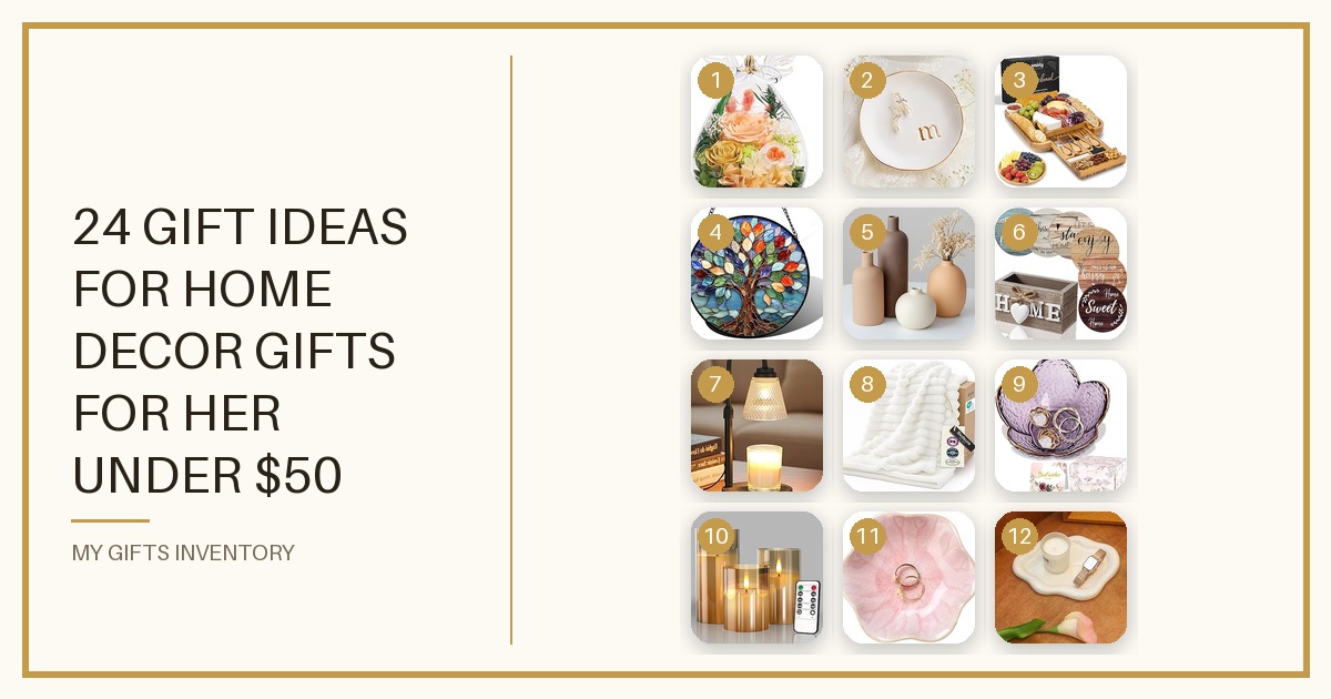 24 Gift Ideas for Home Decor Gifts for Her Under $50 (2026)