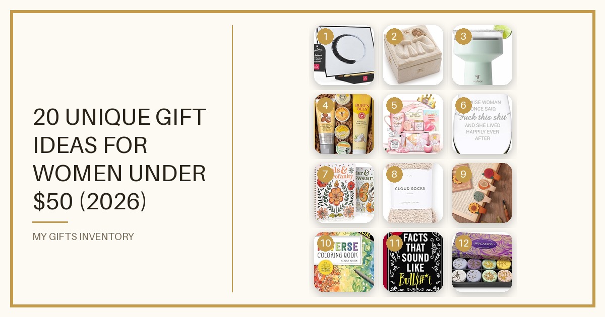20 Unique Gift Ideas for Women Under $50 (2026)