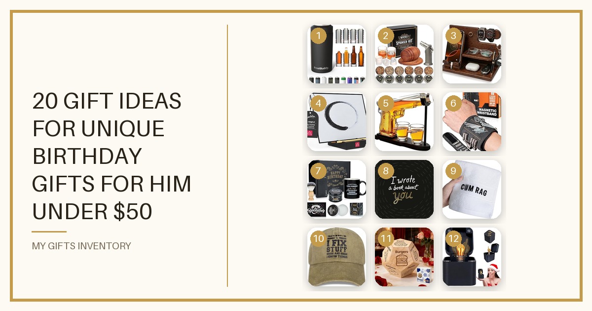 20 Gift Ideas for Unique Birthday Gifts for Him Under $50 (2026)