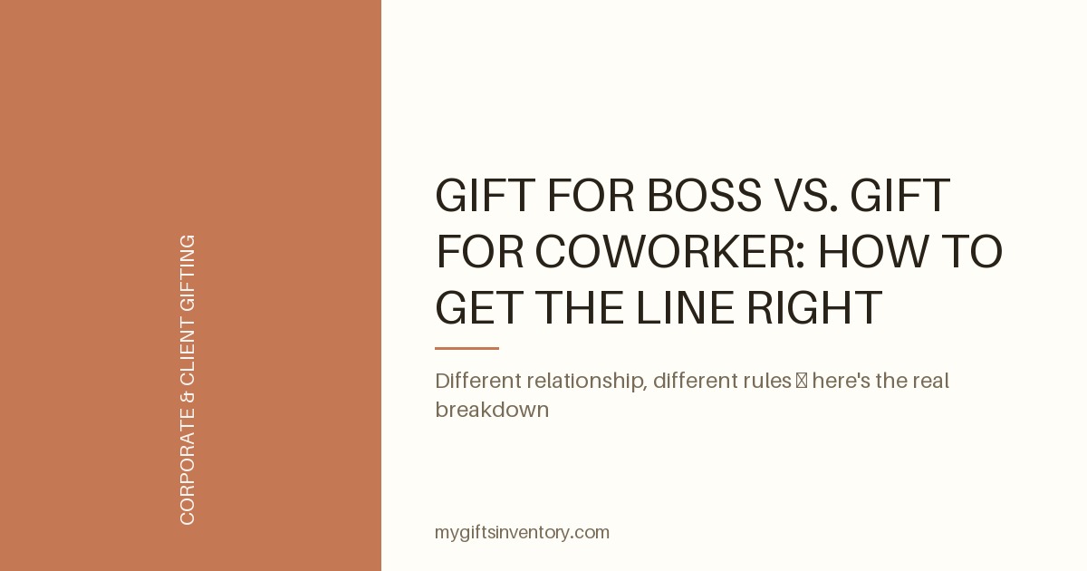 Gift for Boss vs. Gift for Coworker: How to Get the Line Right