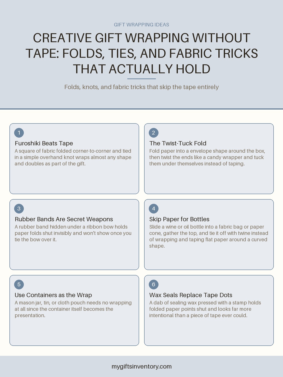 Creative Gift Wrapping Without Tape: Folds, Ties, and Fabric Tricks That Actually Hold